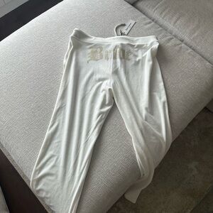 Juicy Couture White Bride Track Pants